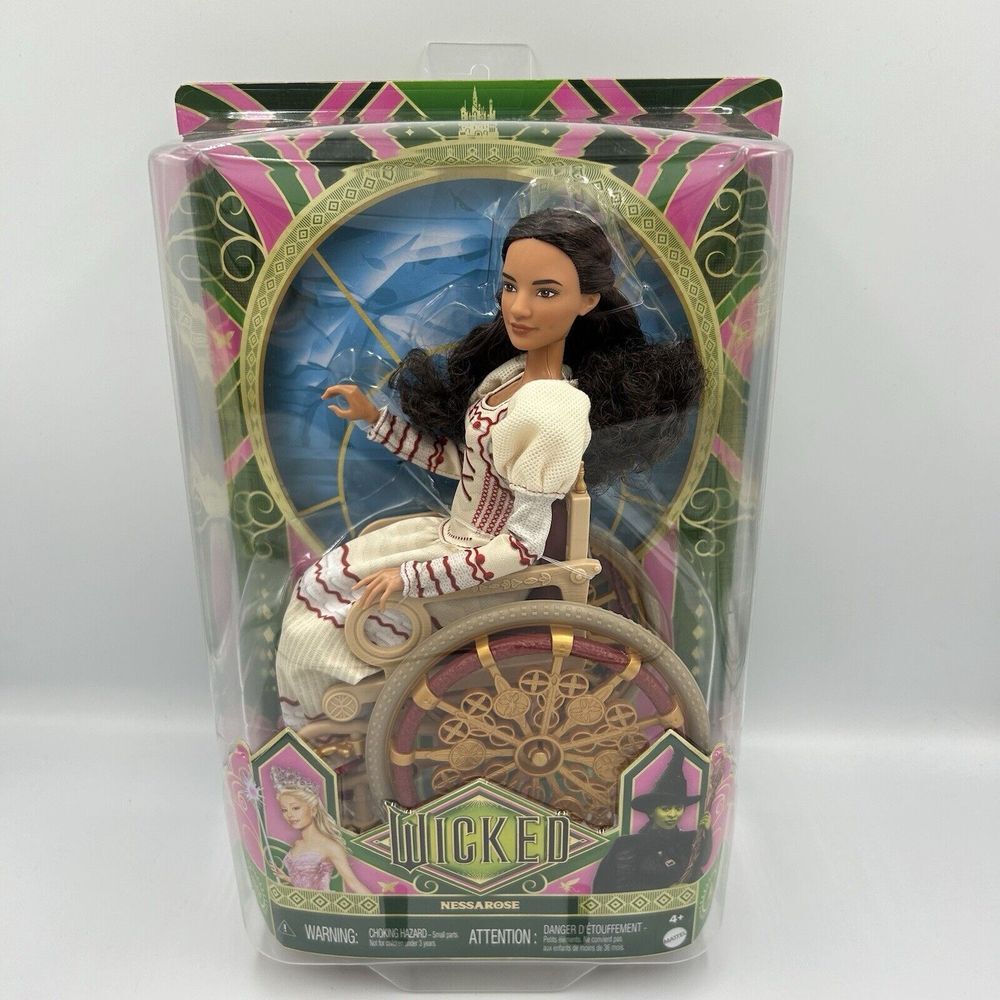 Wicked Nessarose‎ Fashion Doll Wicked Mattel Dolls MISPRINT NEW MINT